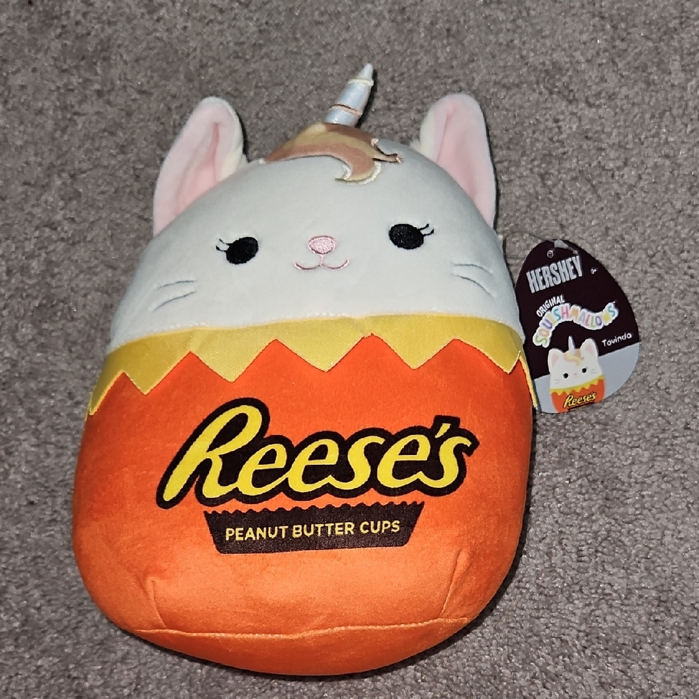 Squishmallows Tovinda Reese's Unicorn Cat 8 inch